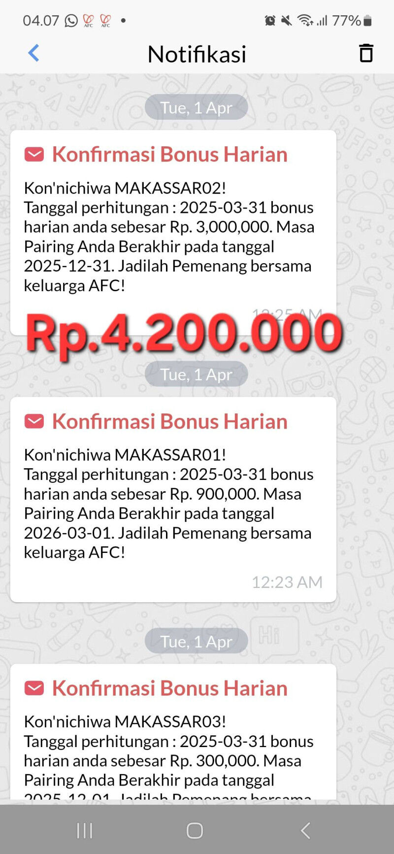 First slide
